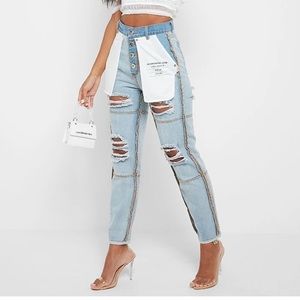 Maniere Inside Out Denim Jeans